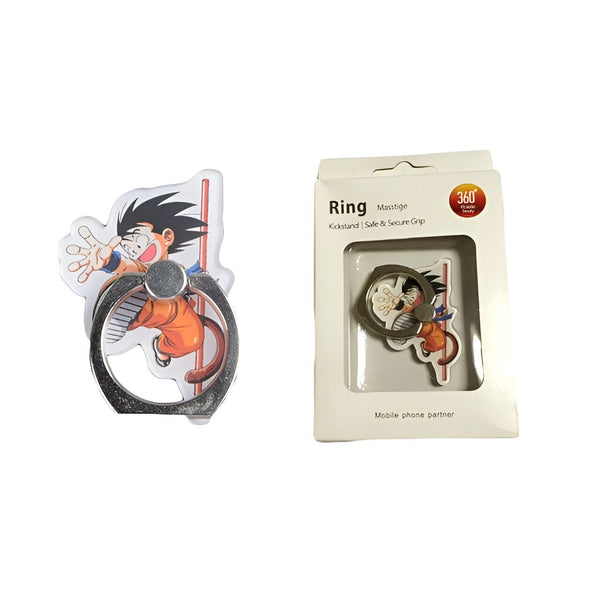 Anneau Téléphone Goku Bâton DBZ Support Fiable