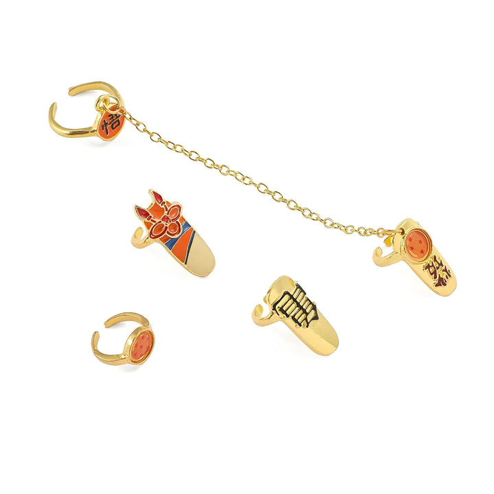 Bagues Dragon Ball Femme Thème Saiyan