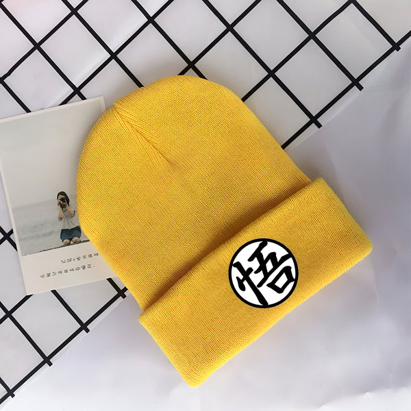 Bonnet Dragon Ball Kanji Go - l'emblème de Son Goku