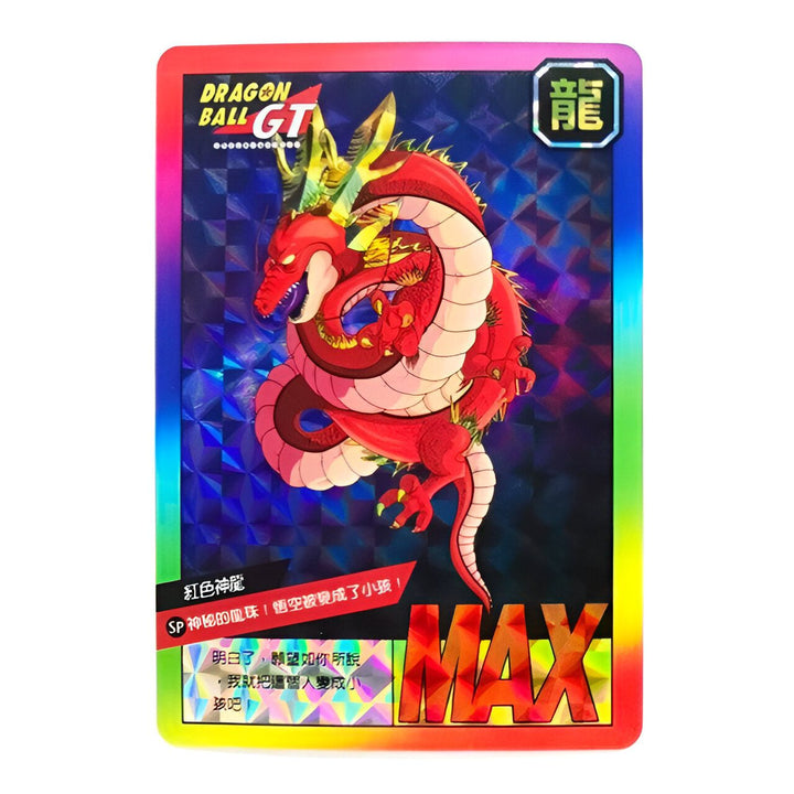 Carte Dragon Ball GT Shenron Rouge Design Holographique