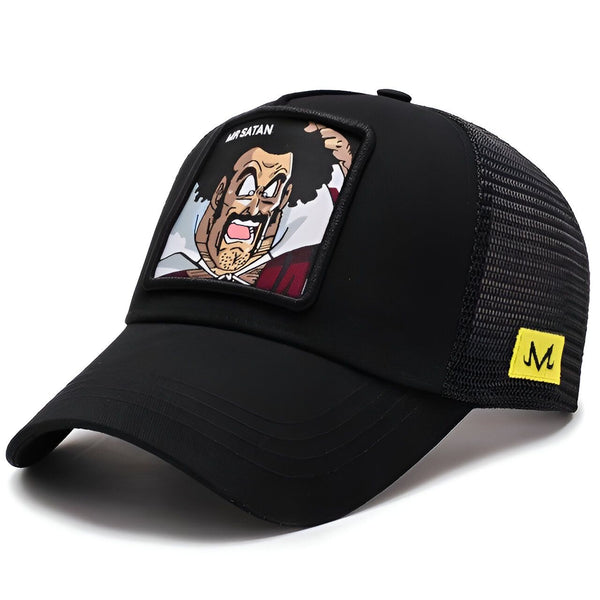Casquette Mr Satan Dragon Ball Z au design travaillé