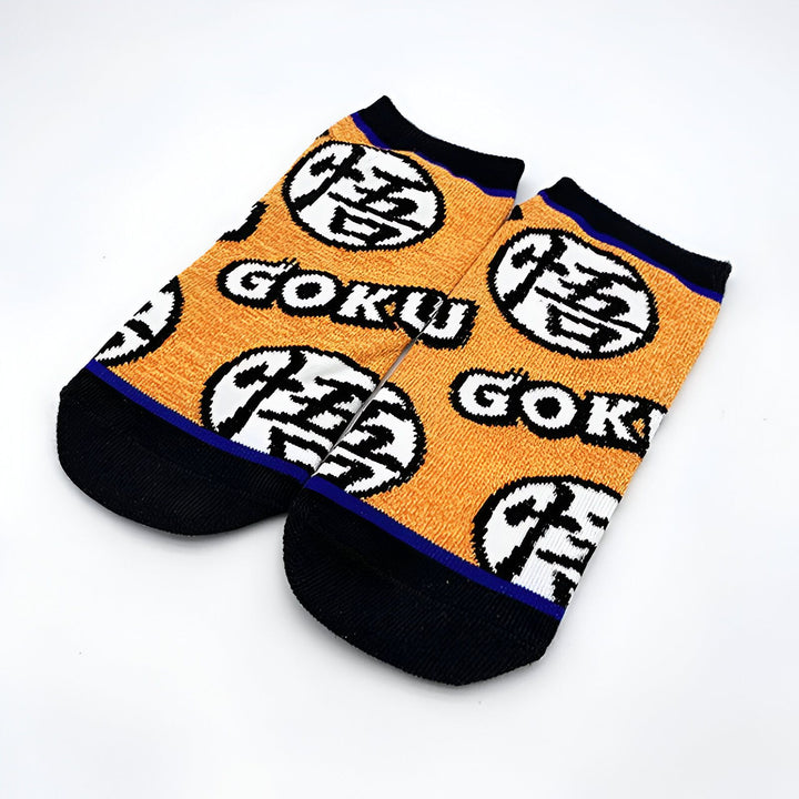 Chaussettes Goku Kanji pour un style Saiyan Dragon Ball Z
