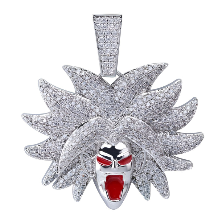Collier Broly Super Saiyan DBZ à l'éclat Distingué