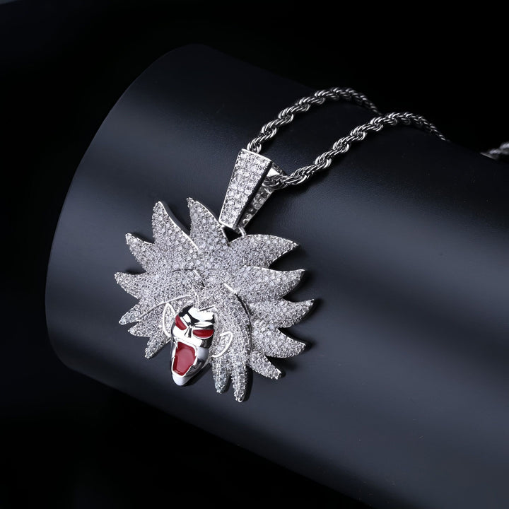 Collier Broly Super Saiyan DBZ à l'éclat Distingué