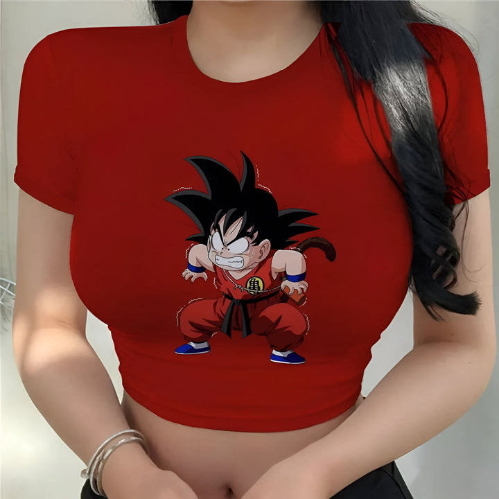 Crop Top Dragon Ball Z Goku Détermination