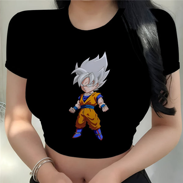 Crop Top Goku Ultra Instinct Éveillé Dragon Ball Z