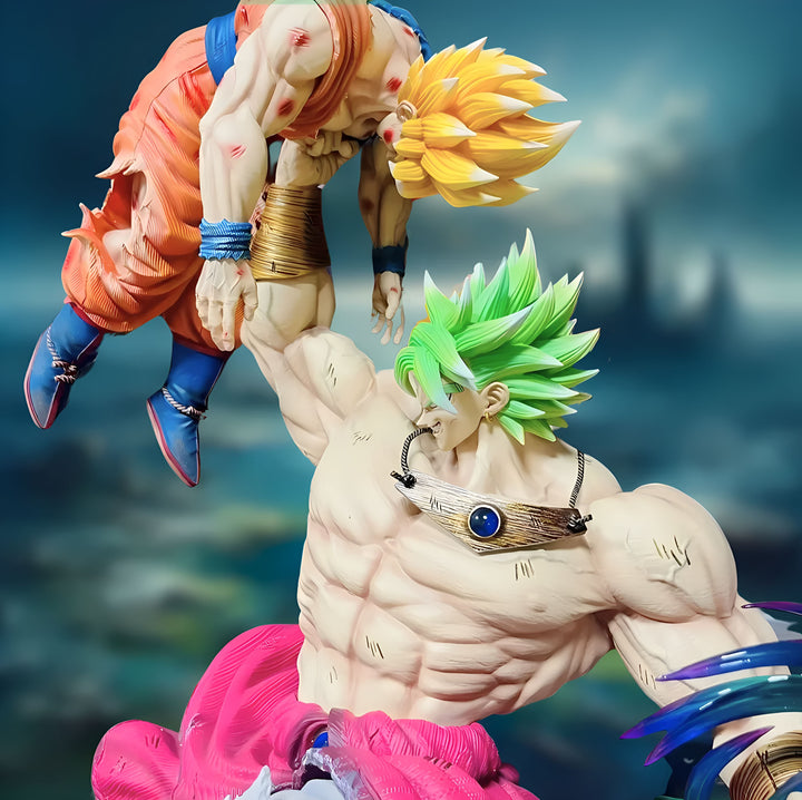 Figurine Broly Légendaire face à Son Goku DBZ
