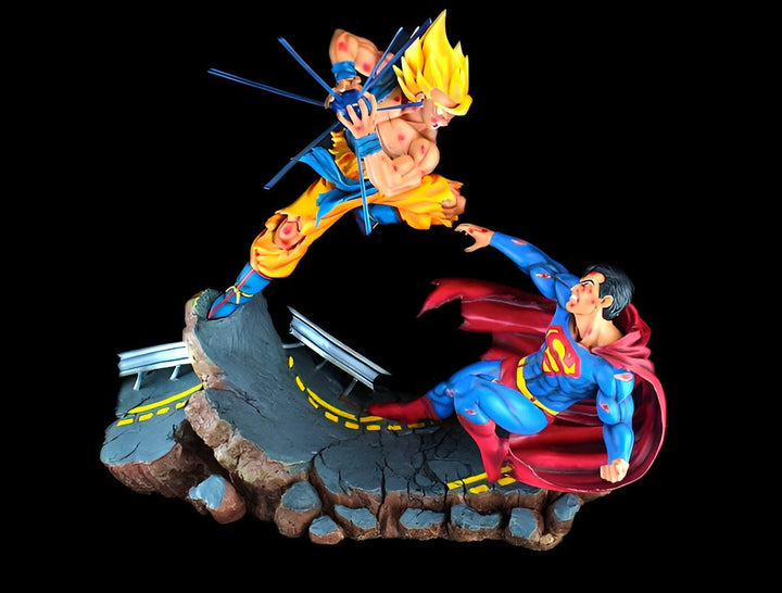 Figurine Collector Goku vs Superman Duel Légendaire
