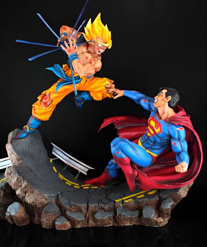 Figurine Collector Goku vs Superman Duel Légendaire