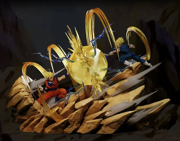 Figurine Goku Majin Vegeta Combat Dragon Ball Z