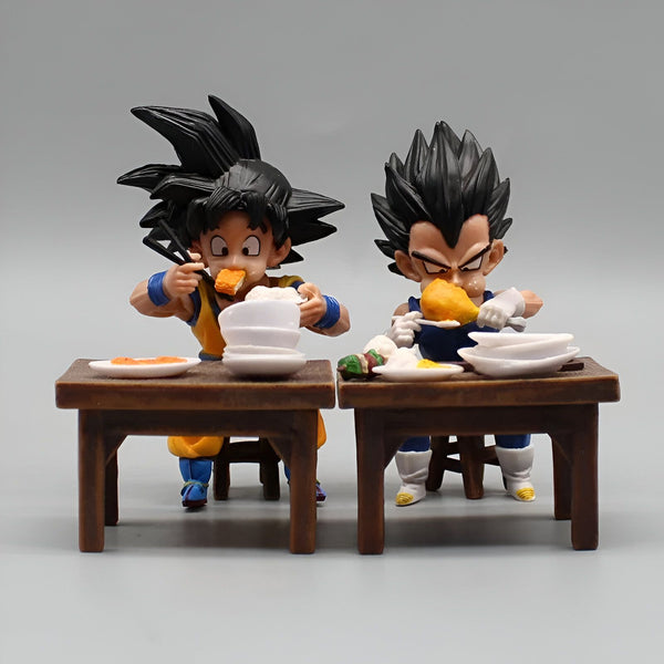 Figurine Goku Vegeta Saiyans au Repas Décalé
