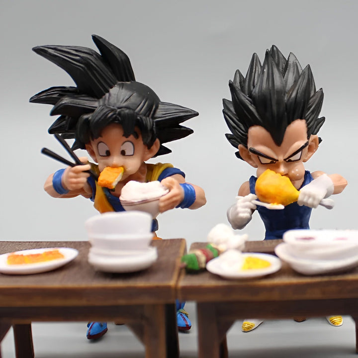 Figurine Goku Vegeta Saiyans au Repas Décalé