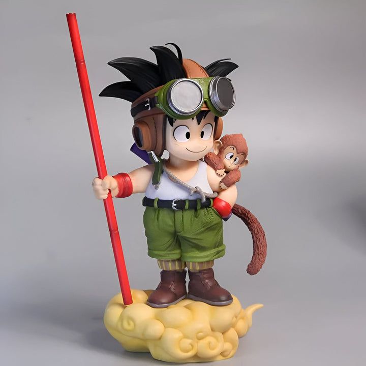 Figurine Sangoku Enfant sur Nimbus, son Singe Dragon Ball