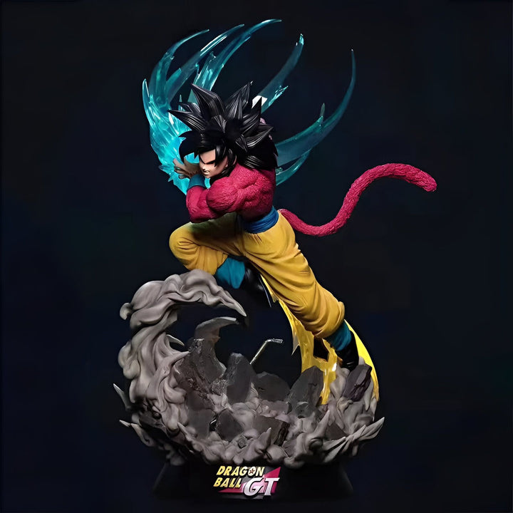 Figurine Son Goku Super Saiyan 4 Attaque Kamehameha GT