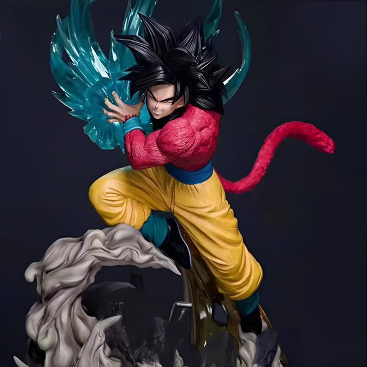 Figurine Son Goku Super Saiyan 4 Attaque Kamehameha GT