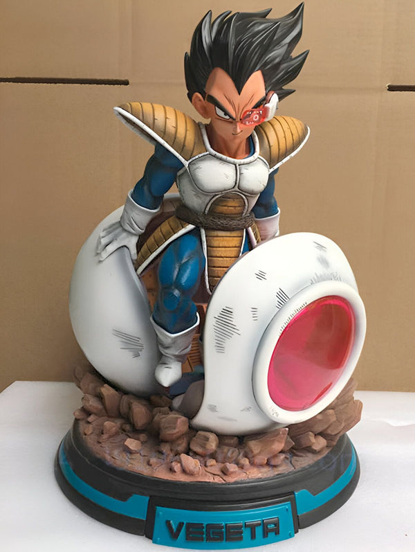 Figurine Vegeta Prince Saiyan et son Pod Spatial DBZ