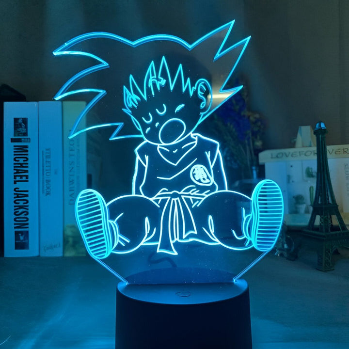 Lampe Acrylique Goku Enfant inspirée de Dragon Ball Z