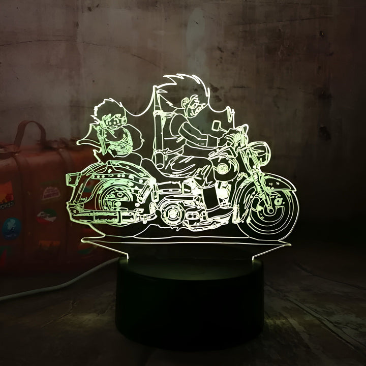 Lampe LED 3D Dragon Ball Goku Gohan Moto Collection