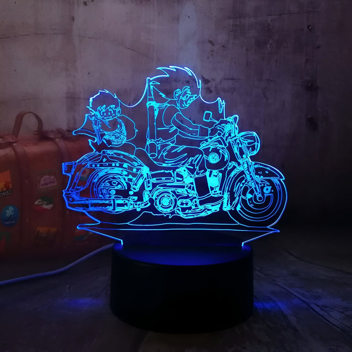 Lampe LED 3D Dragon Ball Goku Gohan Moto Collection