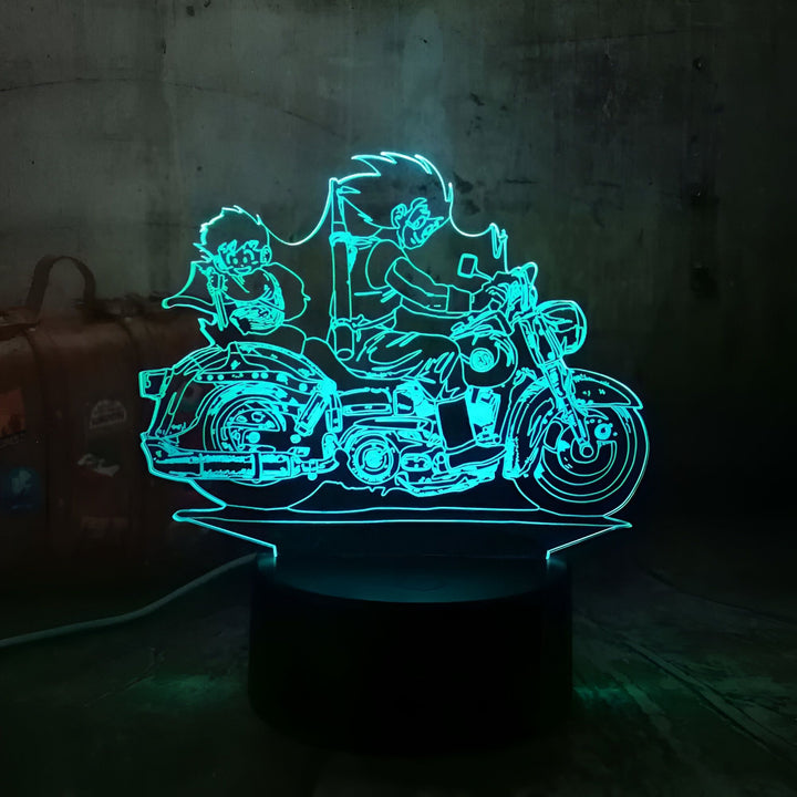 Lampe LED 3D Dragon Ball Goku Gohan Moto Collection