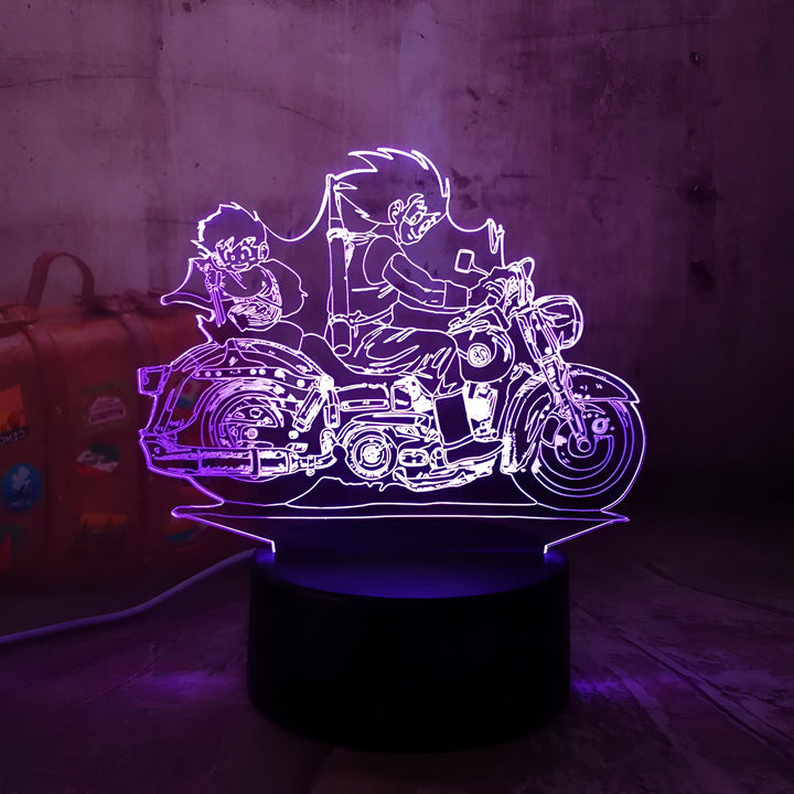 Lampe LED 3D Dragon Ball Goku Gohan Moto Collection