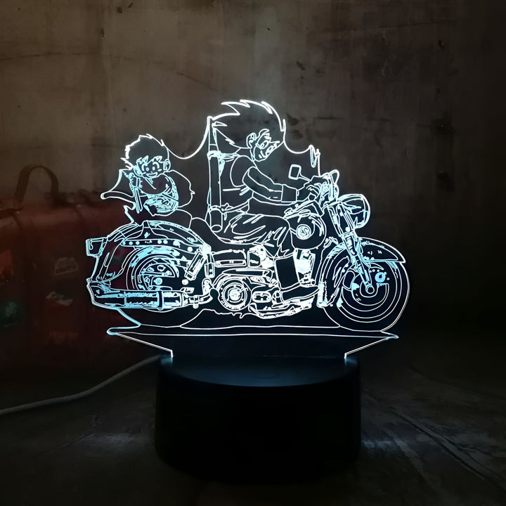 Lampe LED 3D Dragon Ball Goku Gohan Moto Collection