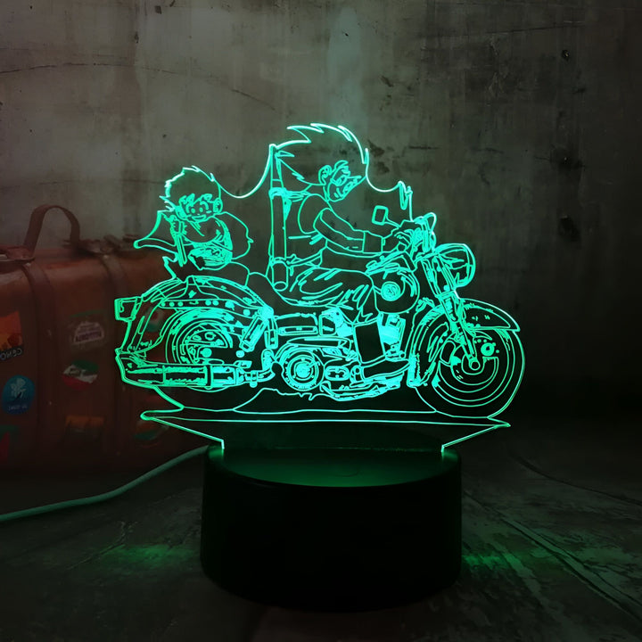 Lampe LED 3D Dragon Ball Goku Gohan Moto Collection