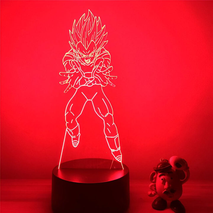 Lampe LED 3D Dragon Ball Z Vegeta Final Flash