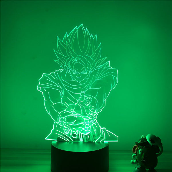 Lampe LED 3D Son Goku Kamehameha Dragon Ball Z