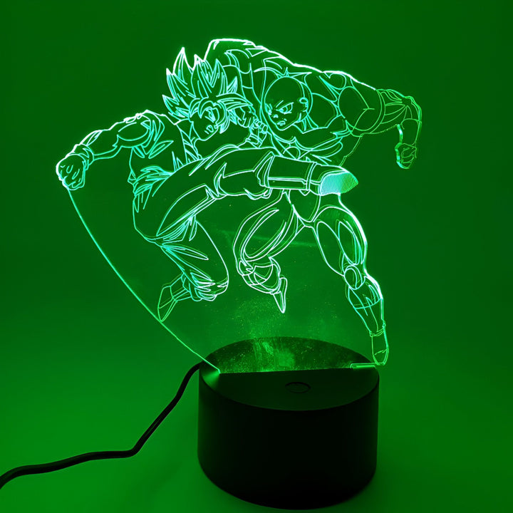 Lampe LED 3D Son Goku vs Jiren du Tournoi du Pouvoir