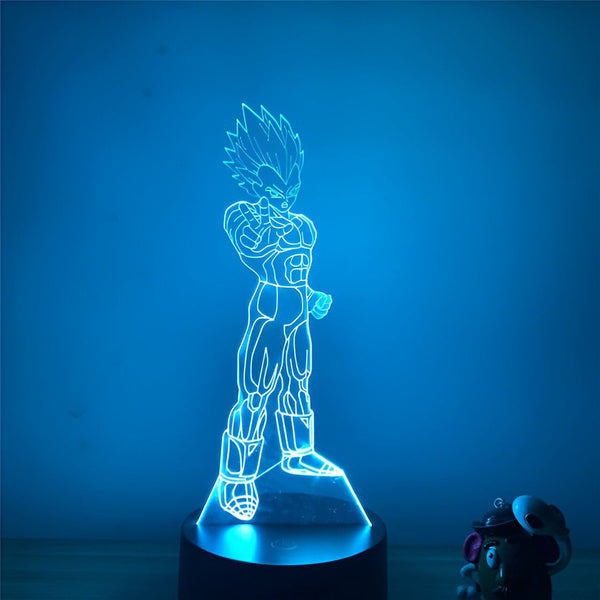Lampe LED 3D Vegeta Super Saiyan Dragon Ball Z