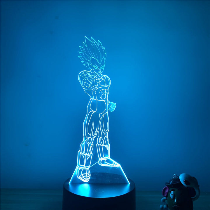 Lampe LED 3D Vegeta Super Saiyan Dragon Ball Z