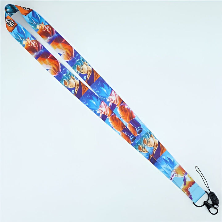 Lot de 10 Porte - clés Lanyard Goku Super Saiyan Blue