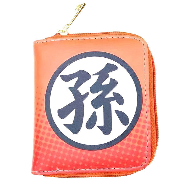 Mini Portefeuille Goku Kanji Cuir Végan