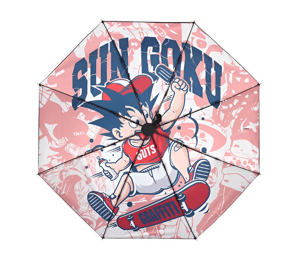 Parapluie Dragon Ball Son Goku Skater Thème Urbain