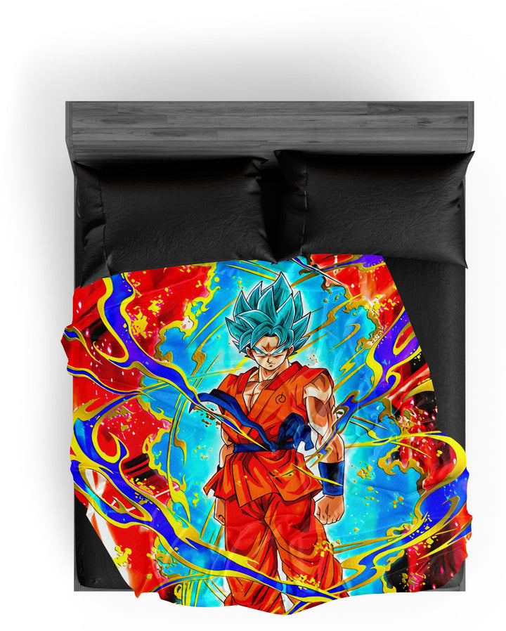 Plaid Dragon Ball Super Goku Super Saiyan Blue
