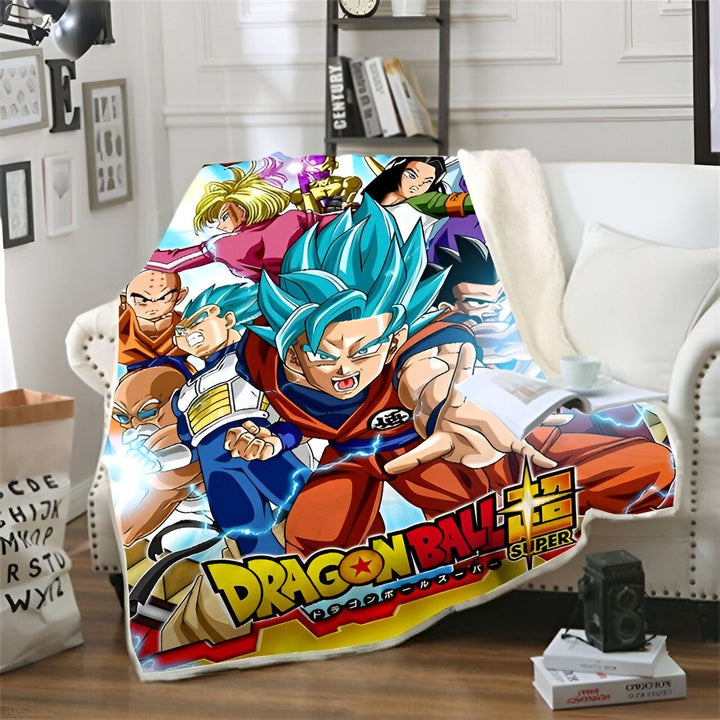 Plaid Dragon Ball Super Z - Fighters Collection Épique