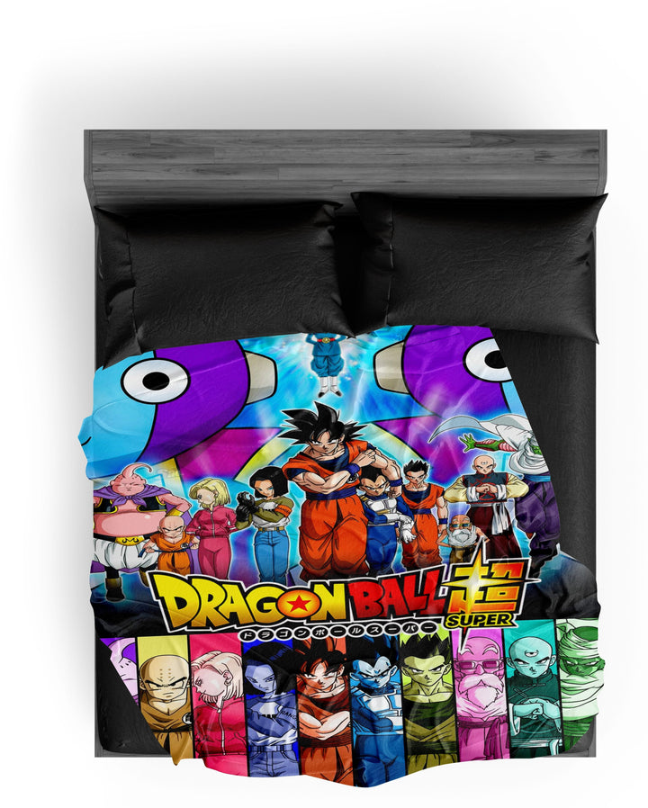 Plaid Dragon Ball Super Z Team pour fans de la saga