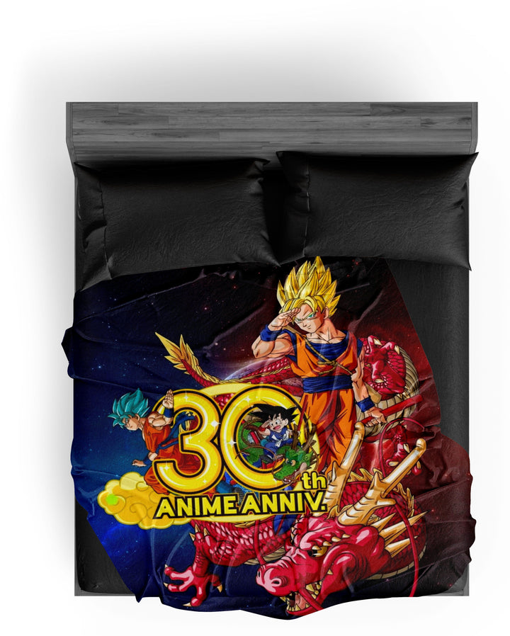 Plaid Dragon Ball Z 30 Ans Anime Goku Super Saiyan