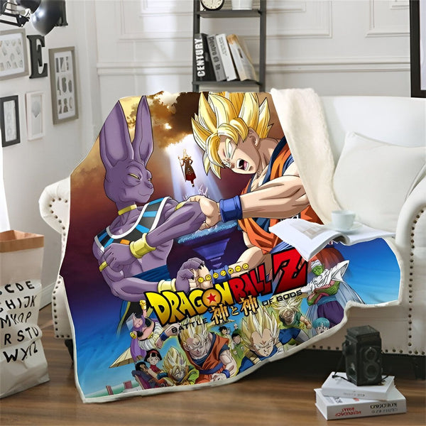 Plaid Dragon Ball Z Battle of Gods Goku Beerus