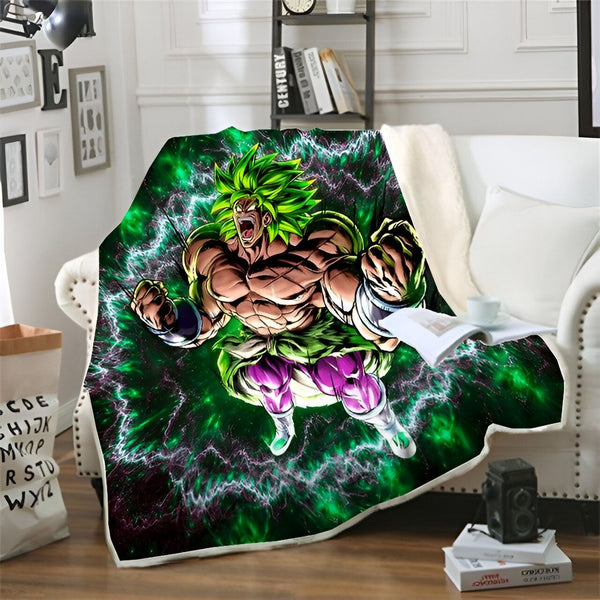 Plaid Dragon Ball Z Broly Légendaire Puissance Saiyan