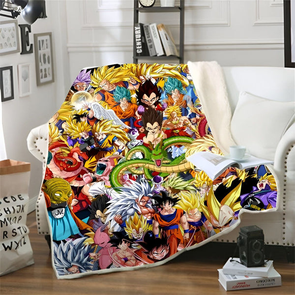 Plaid Dragon Ball Z Collection des Guerriers Z Épiques