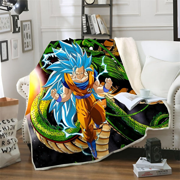 Plaid Dragon Ball Z Goku Blue SSJ3 Collection