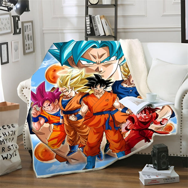 Plaid Dragon Ball Z Goku Formes Légendaires Saiyan