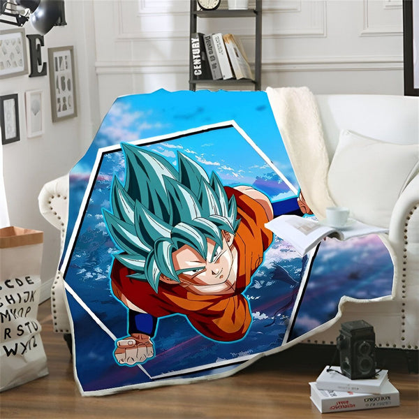 Plaid Dragon Ball Z Sangoku SSJ Blue