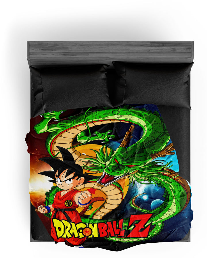 Plaid Dragon Ball Z Shenron Goku pour un Confort Saiyan