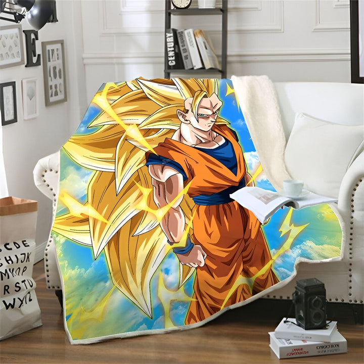 Plaid Dragon Ball Z Son Goku Super Saiyan 3 Collection