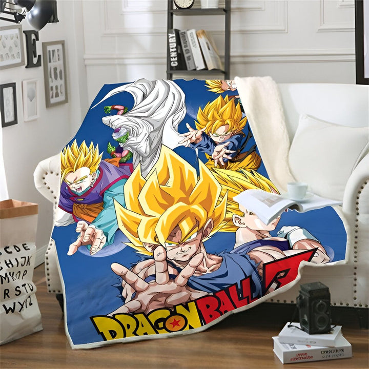 Plaid Dragon Ball Z Z Team Goku Vegeta Super Saiyan