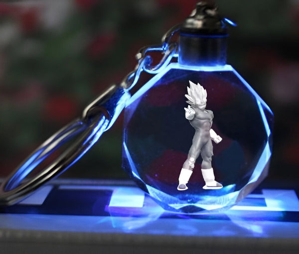 Porte - clés Dragon Ball Z Vegeta Cristal Lumineux
