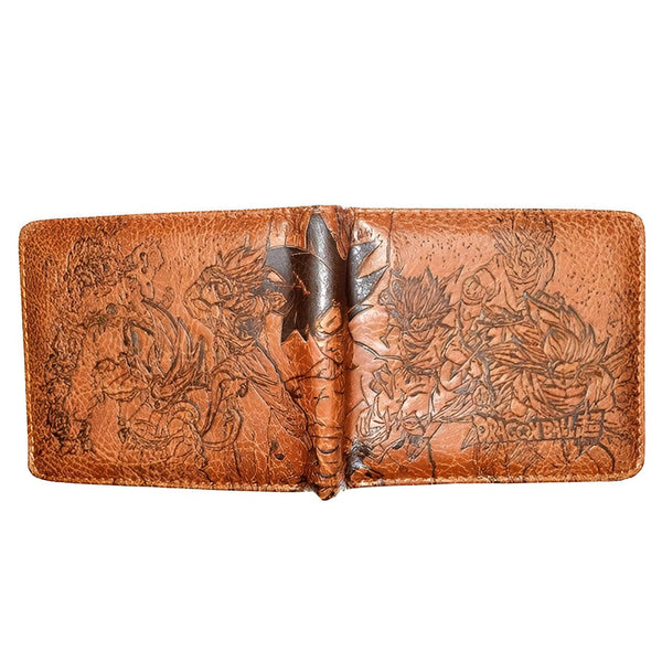 Portefeuille Cuir Végan Dragon Ball Z Saiyans